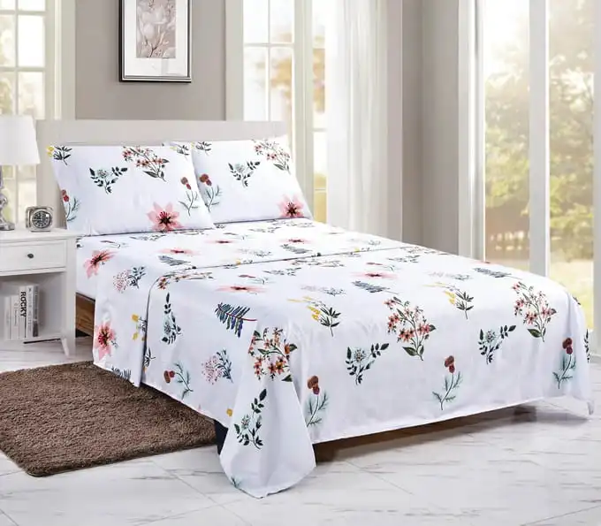 4&6 Piece Prints Bedding Sheet Set